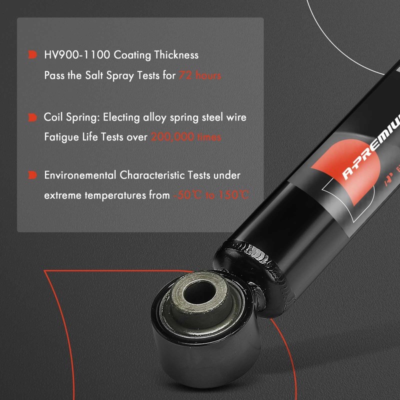 A-Premium Rear Pair (2) Shock Absorber Compatible with Mini Cooper