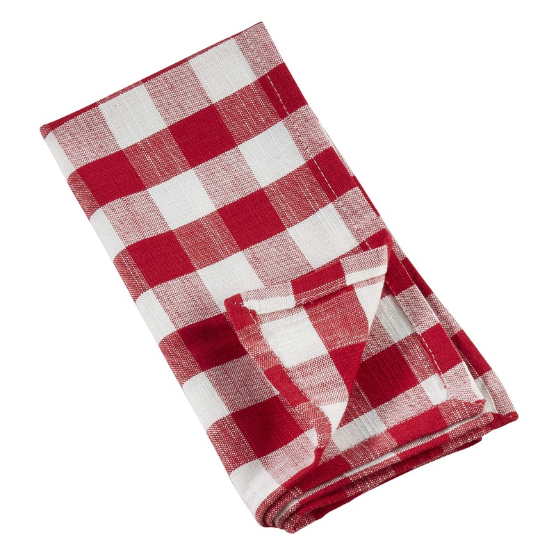SARO LIFESTYLE 590.R20S Collection Gingham Design Napkins (Set of 4)