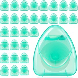 Dandat 30 Boxes Dental Floss Bulk Travel Mint Waxed Dental Floss for Food Removal Tooth Floss Adults, Each Floss Tape 54.68 Yard/ 50m