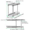 DINDON Pull Out Cabinet Organizer (7-1/2" W x 21-1/2"D), Cabinet