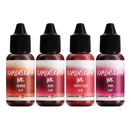 KAMENSKAYA Alcohol Ink Set #28 - Red Alcohol Inks, Red Alcohol Inks - 4 pcs. 0.51 fl oz (15 ml) Each