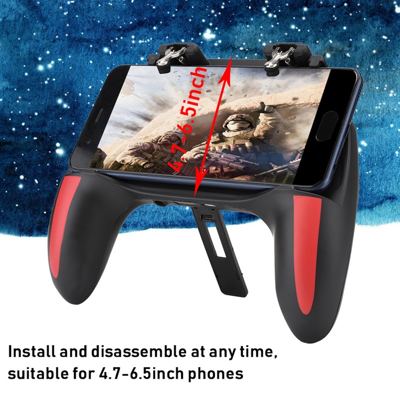 Mobile Phone Game Controller with Dual Cooling Fans Heat Dissipation