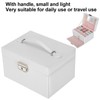Three Layer Jewelry Storage Box PU Leather Necklace Rings Earrings