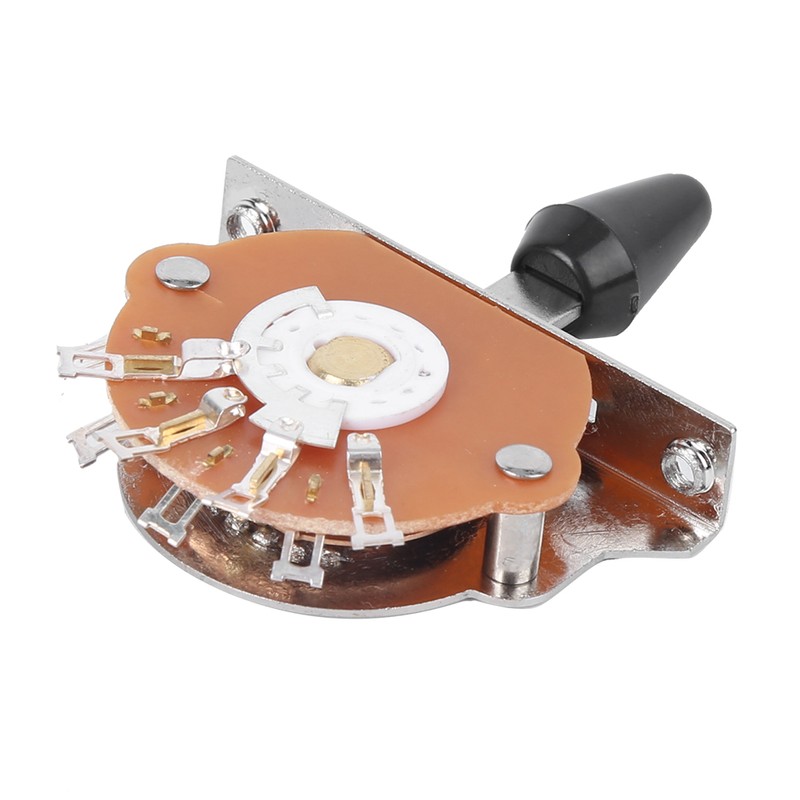 5-Way Electric Guitar Switch Metal Plastic with Screws Musical Instrument