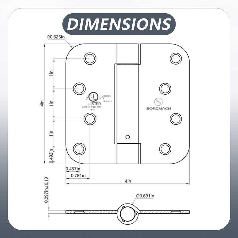 Self Closing Hinge Oil Rubbed Bronze Auto Close Hardware Hinge