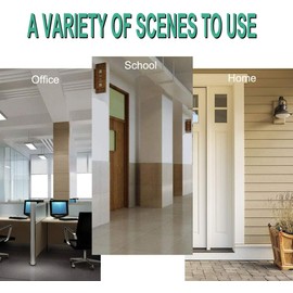 Hsthe Sea 4 Pack Rubber Door Stops Height Adjustable with Hooks Door Stops for Floor Door Wedges - Door Stops Plastic Wedges Door Clips Rubber Door Wedges (Clear, White)