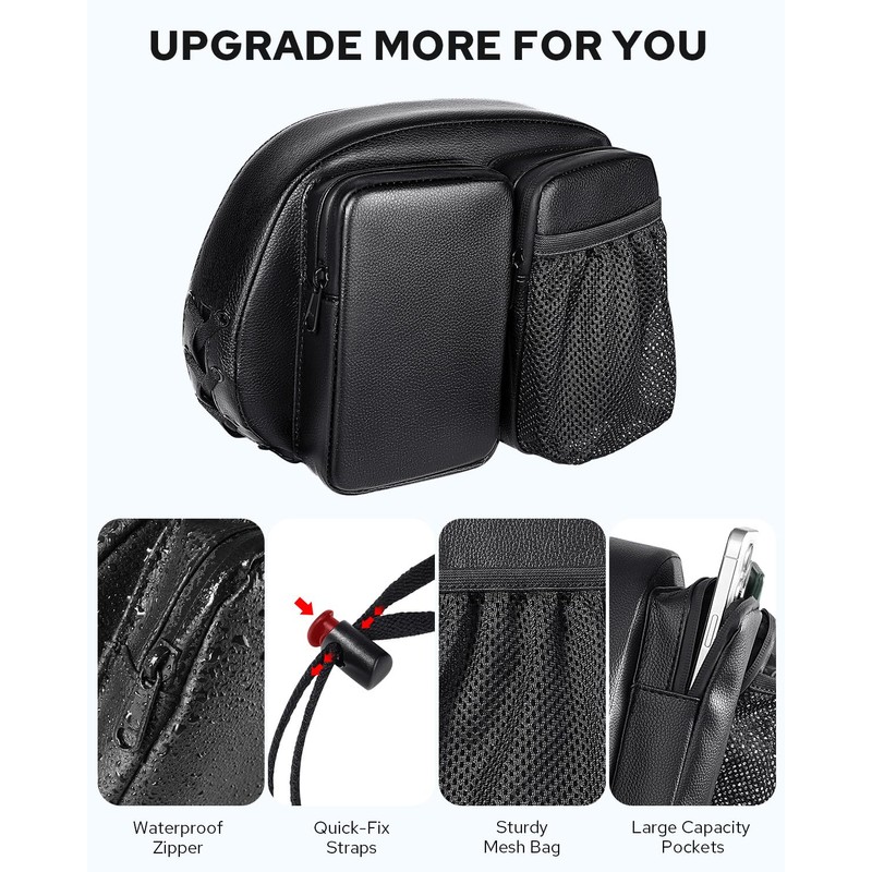 Benlari Rider Driver Backrest Bag, Driver Backrest Storage Bag, Rider