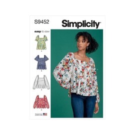 Simplicity Sewing Pattern S9452 Misses' Tops