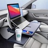 2 in 1 Large Steering Wheel Desk with Dual Slide-Out