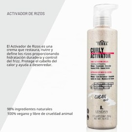 Lendan Terra Curly Activator Cream – Curl Defining and Frizz Control Cream, 10.4 Ounce