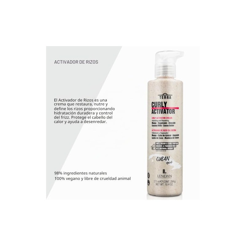 Lendan Terra Curly Activator Cream – Curl Defining and Frizz