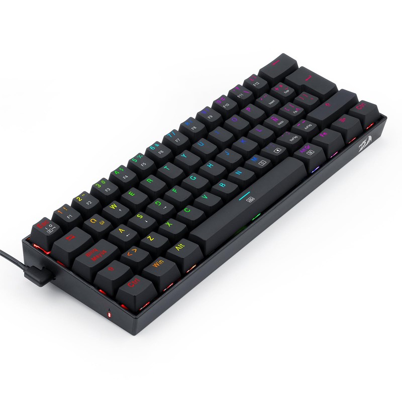 Redragon - Dragonborn Teclado Mecánico Gaming Switch Marrón RGB Negro