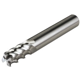 Micro 100 HMCM-0610-4X Corner Radius End Mill, 6 mm Cutter Dia, 13 mm LOC, 1 mm Corner Rad, 4 Fl, 6 mm Shank Dia, 57 mm OAL, AlTiN
