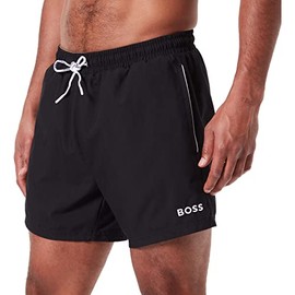 BOSS Men's Dogfish Swimming Trunks, Black 1