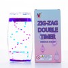 Liquid Sensory Double Zig-Zag Timer | Purple & Blue Sensory