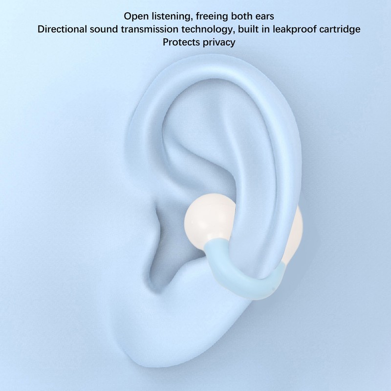 Clip On Wireless Earphone Bluetooth 5.3 Stereo Single Ear Open