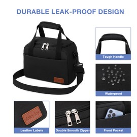 Riley Joy Lunch Bag Stylish Waterproof Lunch Bags for Women & Men Insulated Lunch Bag with Adjustable Strap Perfect for Office,School,Picnic,Camping,Travel