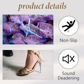 cobee 8 Pairs Heel Caps for High Heels, 4 Sizes Heel Stoppers Heel Protectors Anti-Slip Noise Reducing, Heel Replacement Tips Black and Transparent for Women Wedding, Grass, Wetlands Outdoor Events