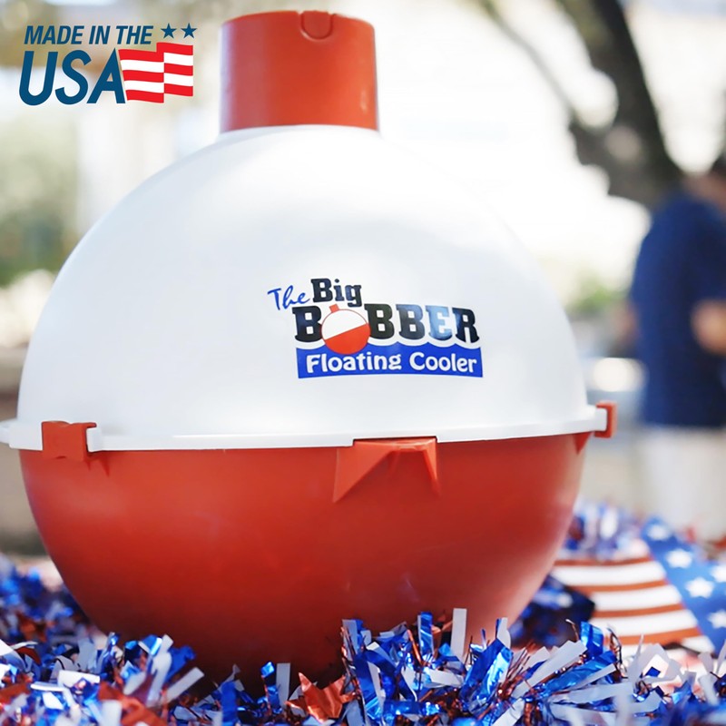 The Big Bobber Floating Cooler, Outdoors Floating Ice Chest, Portable
