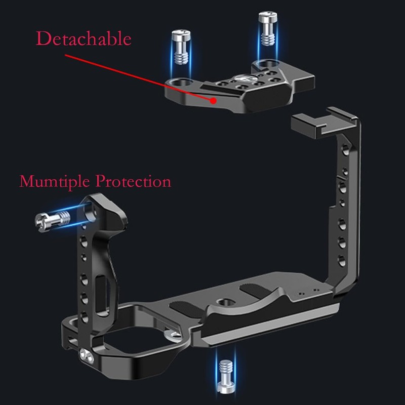 Topcine -Camera Cage for Sony FX3/FX30 with Multiple 1/4 and