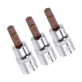 TA-VIGOR 3Pcs Hex Bit Socket, 3/8" Drive x H6 (6mm) Allen Key Socket, Premium S2 Steel Bits, Hex Bit with 48mm Length for Ratchet Wrench, Torque Wrench, Slide Bar, Impact Power Drills