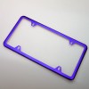 MotorVehicleParts 4Hole Slim Powder Coated Candy Purple Stainless Steel License