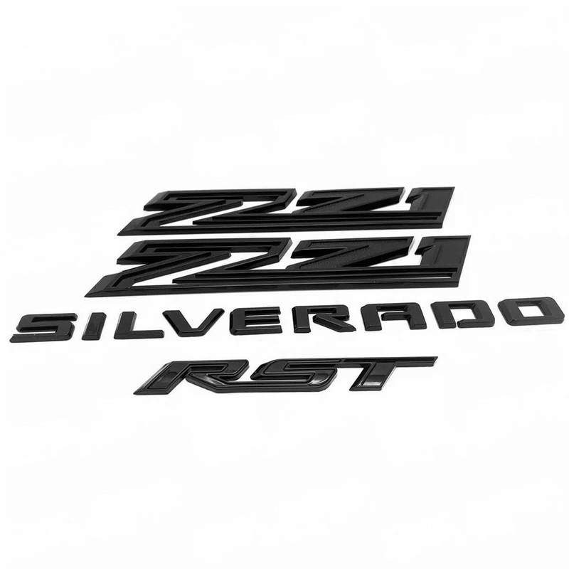 Set of 4pack OEM Silverado Plus Z71 RST Emblems 3D