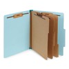Blue Summit Supplies Light Blue Classification Folders, 3 Dividers, Letter