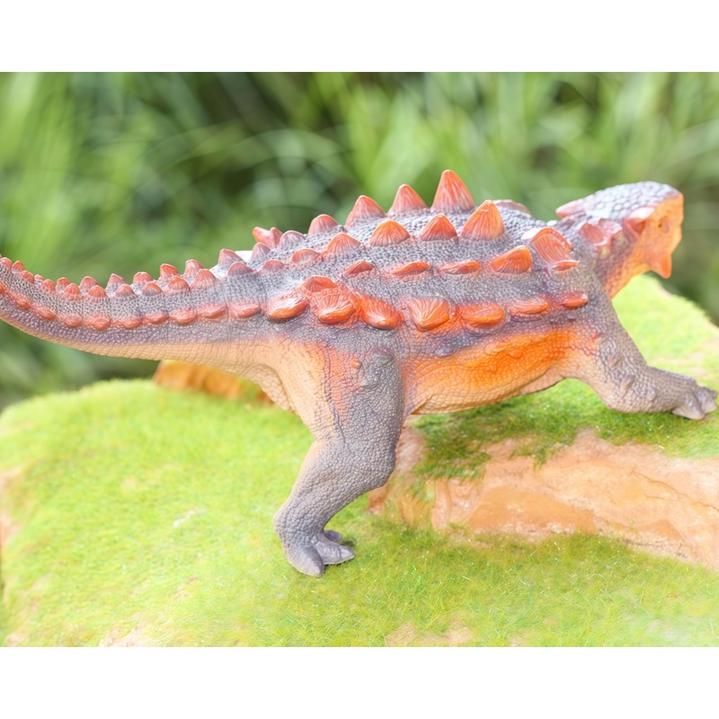 Gemini&Genius Ankylosaurus Dinosaur Action Figure Dinosaur Toy Green Science Educational