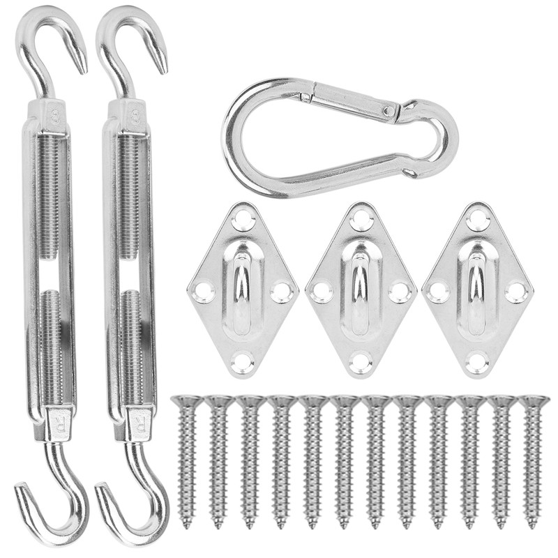 Stainless Steel Hardware Kit Screw Rhombus Hook Spring Buckle Shade