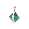 Starborn Fluorite Crystal Pendant Necklace (22")