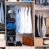 iGadgitz Home U7150 Fabric Hanging Wardrobe Shelves (5 Shelf), Collapsible