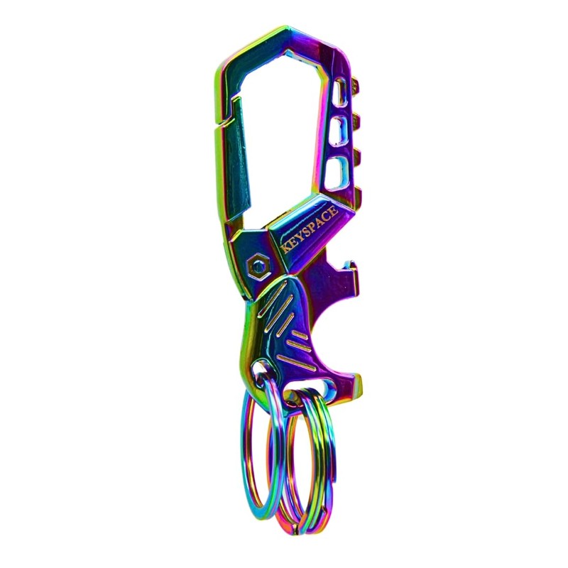 KEYSPACE Keyring Carabiner with Bottle Opener – Key Release with