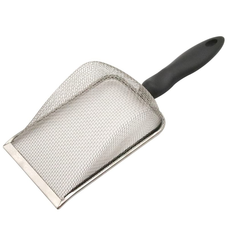 Abustle pig Reptile Sand Scooper,Stainless Steel Fine Mesh Reptile Substrate