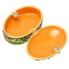 Hand Painted Flower Trinket Box Classic Realistic Detail Hinged Jewelry