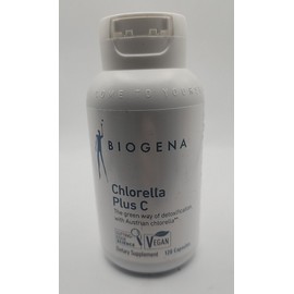 Biogena Chlorella Plus Vitamin C - 120 Capsules - Exp 03/26