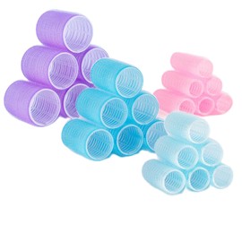 Pack of 47 Hair Rollers Large Curls Hair Curls Without Heat Hair Curler with 20 Hair Clips and 2 Combs for All Short, Medium or Long Hair (47 Pieces)