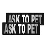 Dogline Ask to Pet Vest Patches – Removable Ask to