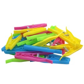 22 x fiXte Jumbo Clothes Pegs Laundry Clothing Washing Line Pins Durable Windproof Plastic Grips