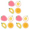 LIFKOME 3sets Fruit Shape Dish Sponge Kitchen Cleaning Sponges Scrub