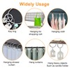 MOROBOR Shower Curtain Rings, 24 Pieces Rustproof Shower Curtain Hooks