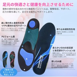 Solemacher Insole, Anti-Fatigue, 5 Layer Construction, Shock Absorption, Leg Arch Support, Suitable for Standing Work and Exercise, Reduces Foot Strain, Memory Foam Cushion, Maintains Correct Walking