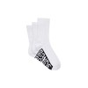 Bonds Men's Logo Crew Socks - 3 Pack, White (3