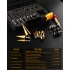 ZORUNNA 34 Pcs Woodworking Chamfer Drilling Tools Including 6 Countersink