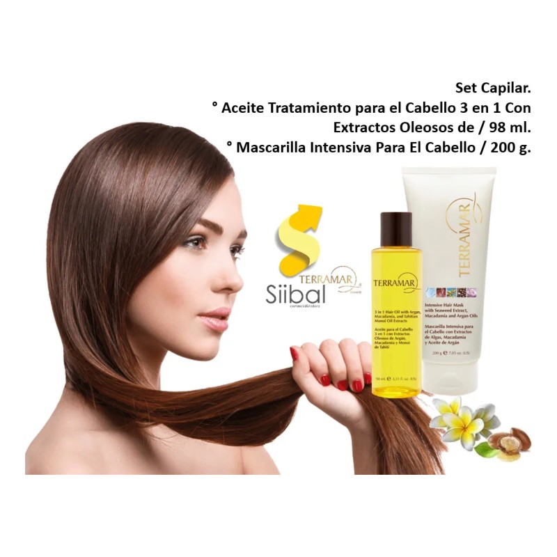 Set Mascarilla Intensiva 200g + Oleo Capilar 98ml Terramar