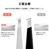 AioBos Tweezers, Slant Tweezers, Precision, Heat-treated, Sandblasting, Eyebrow Tweezers, Nose,
