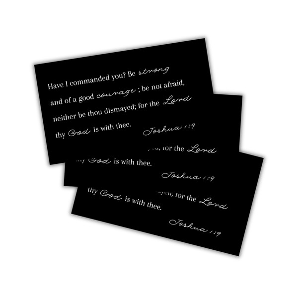Joshua 1:9 Bible Verse 30pk 2x3.5” Be strong and Courageous
