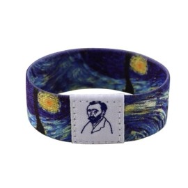 Unbranded Van Gogh Starry Night Art Painting Themed Wristband Bracelet Stretchable