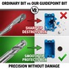 50PCS Drywall Bits, 1/8 Inch Guide Point Tracing Drywall Router