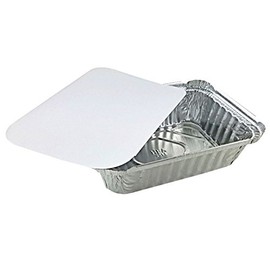 Handi-Foil 1 1/2 lb. Oblong "Deep" Take-Out Food Storage Container w/Board Lid (pack of 50)